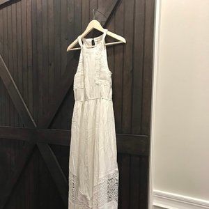 Altar'd State Elegant Off-white Maxi Dress